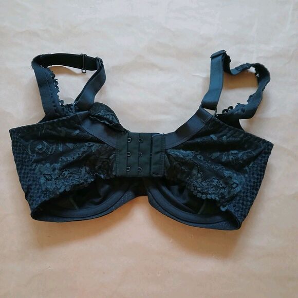 Fit Fully Yours Bra Size 30H Green Lace Underwire - Picture 2 of 6